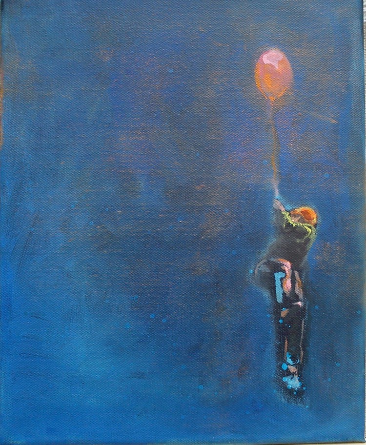 ke hvězdám, 30x40cm
