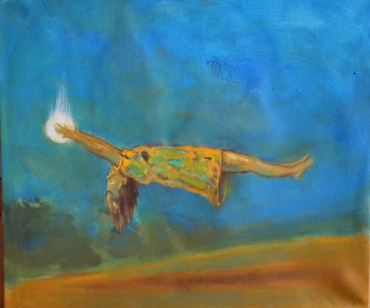levitace, 40x50cm