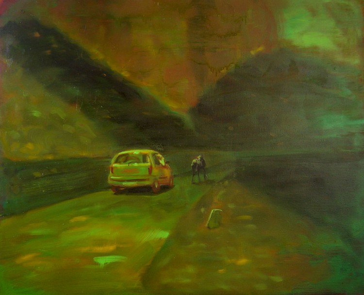 Modelka, 95x115cm