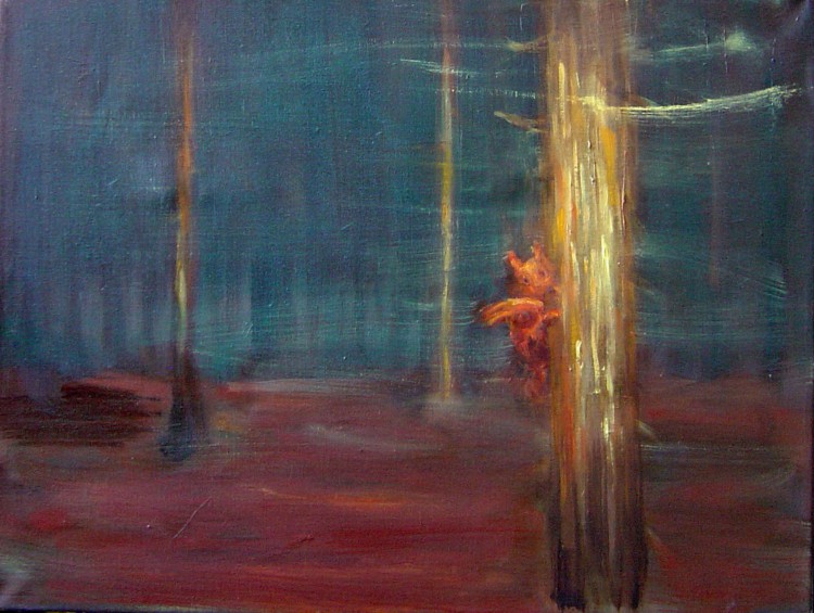 Na stromě, 45x60cm