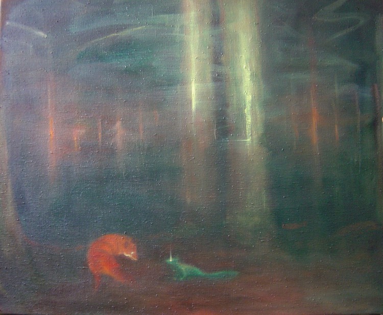 Setkání, 80x100cm
