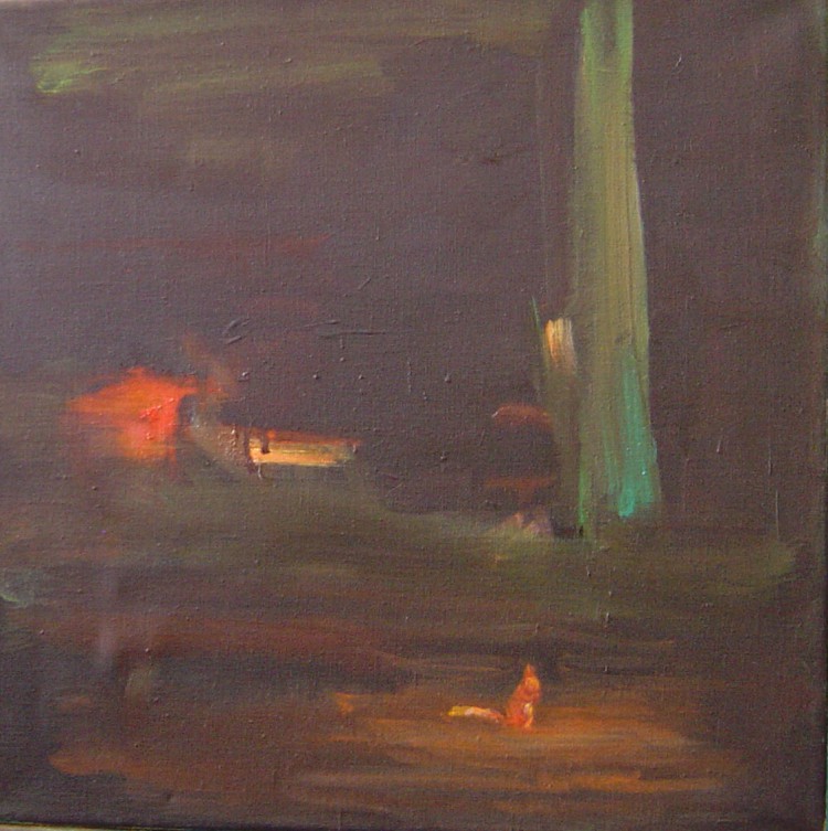 Veverka, 50x50cm