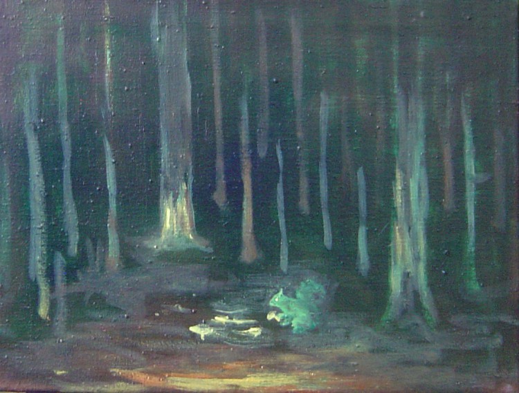 veverka, 45x60cm
