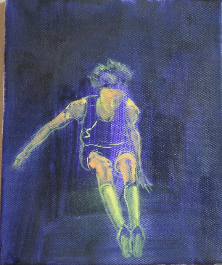 violet atlet, 25x30cm