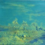 zelená krajina, 40x50cm
