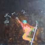 snoubordák, 40x40cm