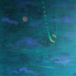 v oblacích, 100x100cm