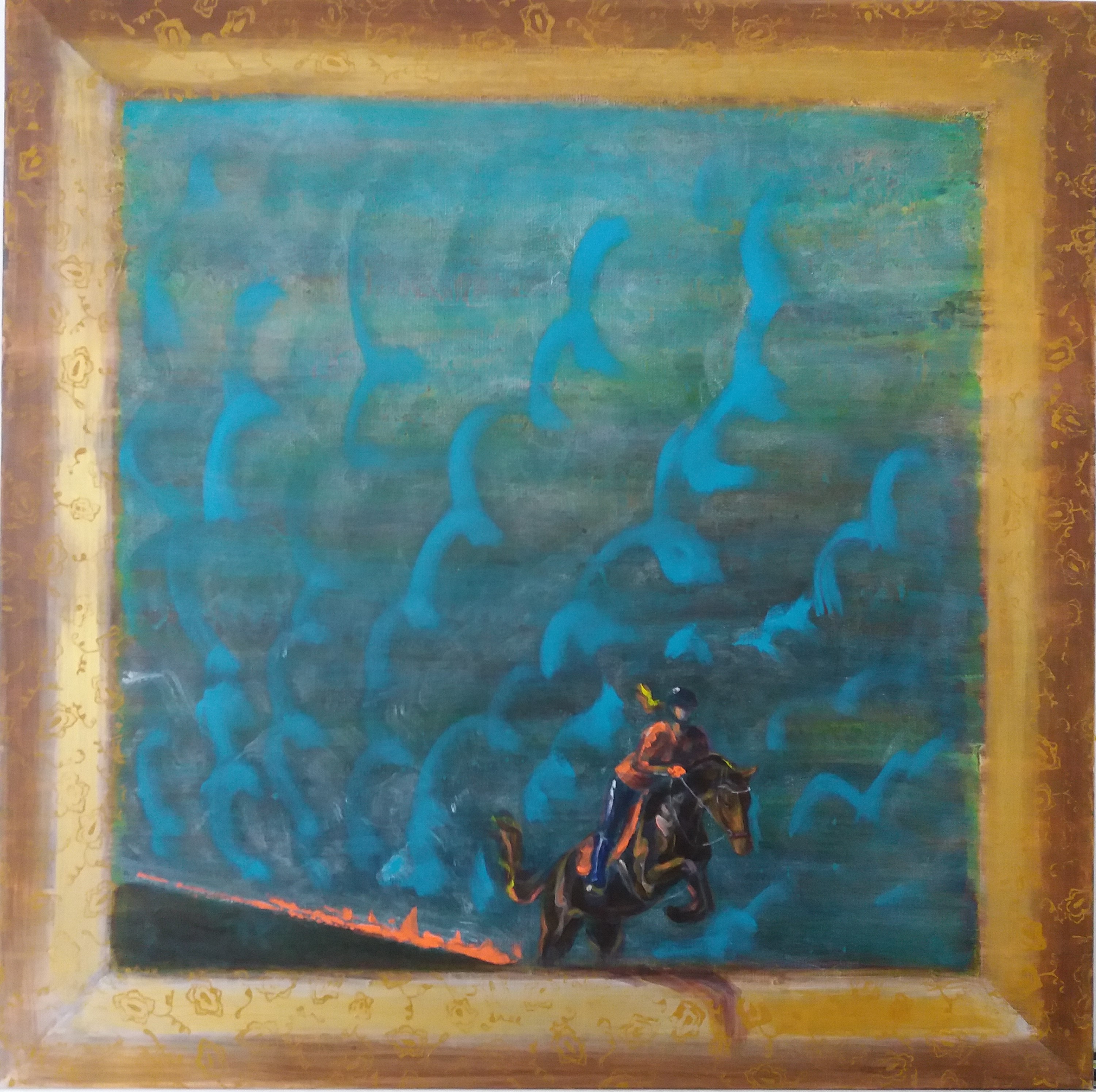 parkur, 80x80cm