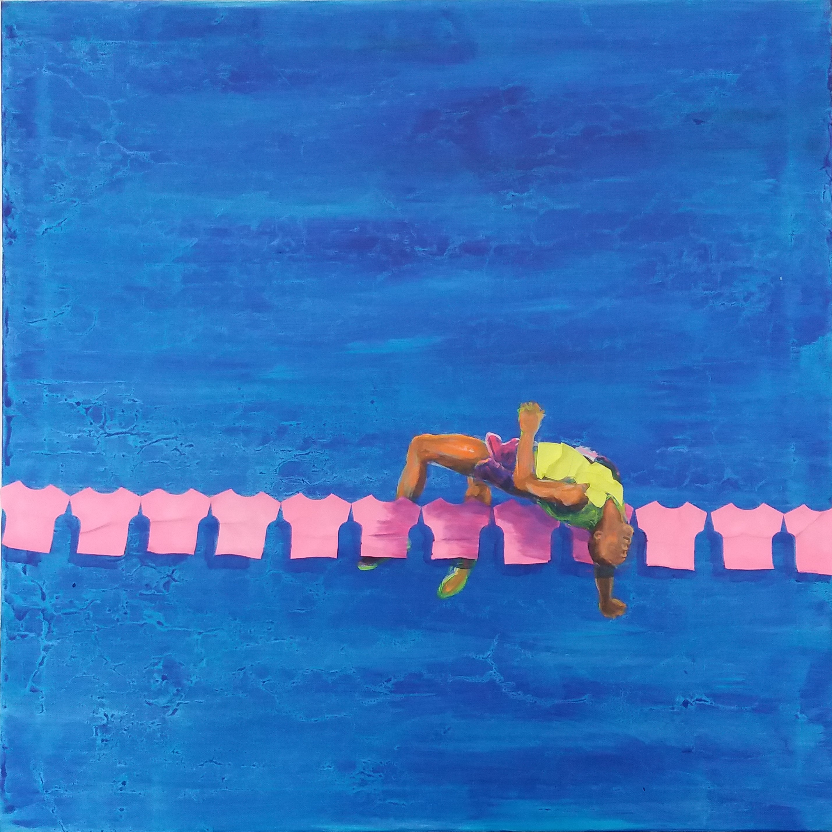 výškař, 80x80cm